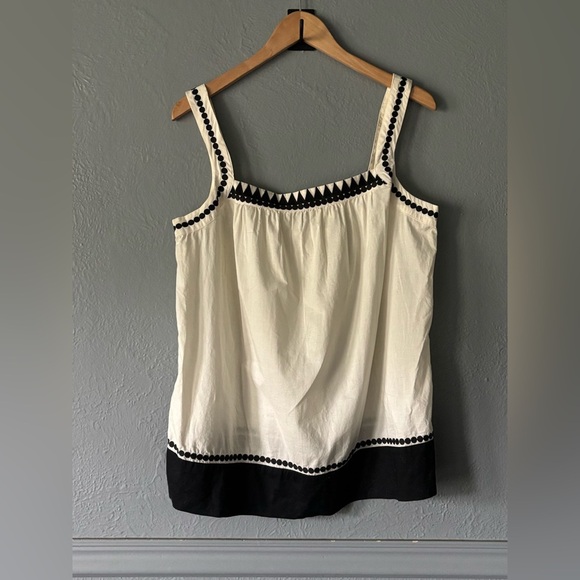 Tommy Hilfiger | Two-Tone | Geo Print | Cotton | Tank Top | L - Picture 1 of 12